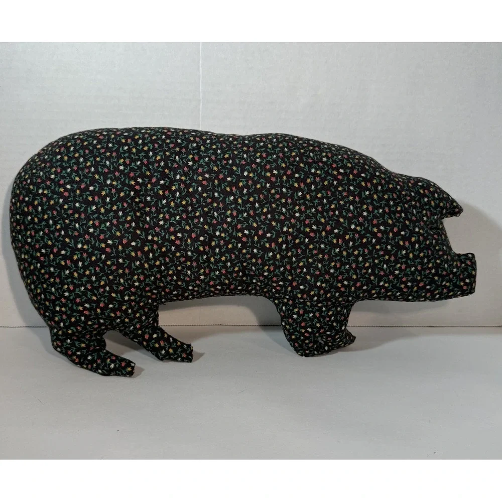 Patchwork‎ Rustic Pig Throw Decorative Pillow Farmhouse Cottagecore